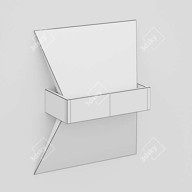 LED Wall Light White IP40 3D model image 3