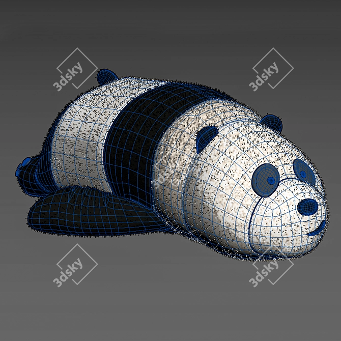 Adorable Plush Polar Bear Doll 3D model image 7