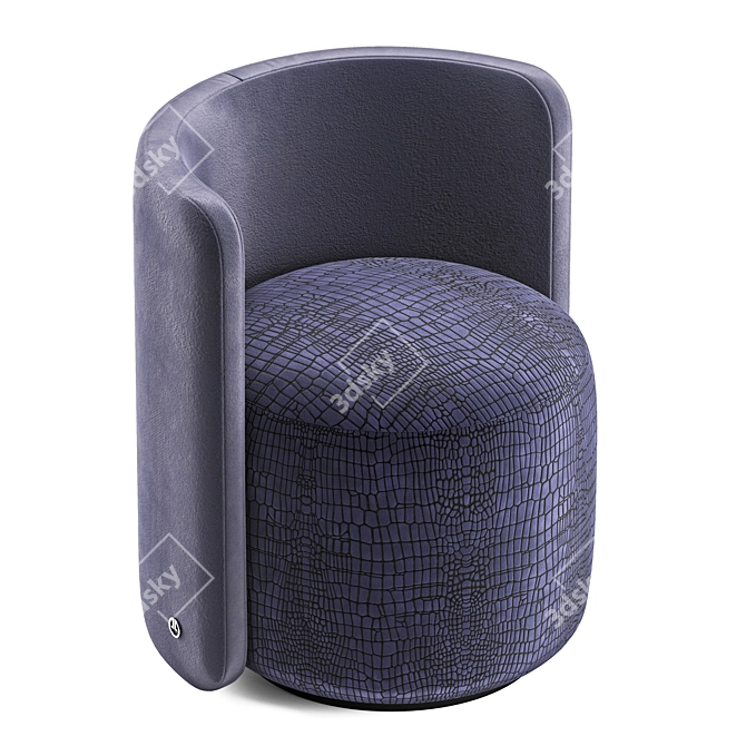 Roxy Luxence Armchair: Elegant Luxury 3D model image 5