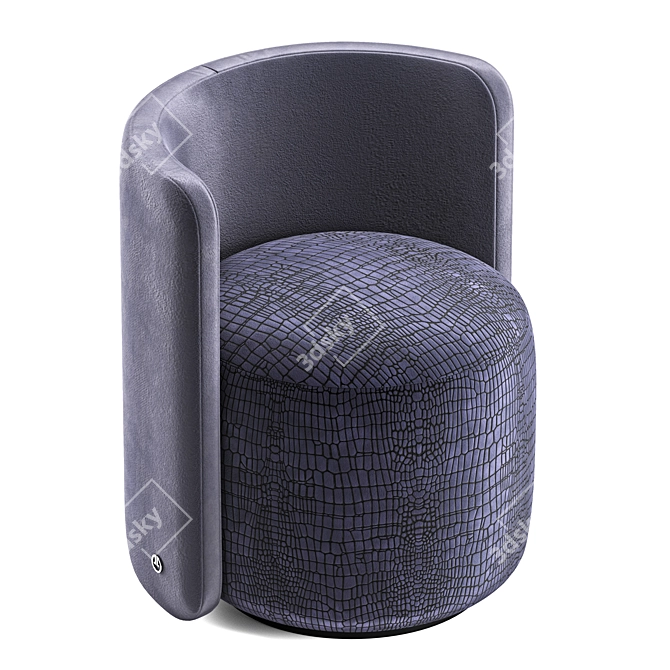 Roxy Luxence Armchair: Elegant Luxury 3D model image 7