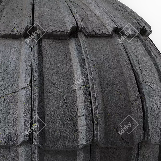 Concrete Roofing Sbsar Seamless Texture 3D model image 3