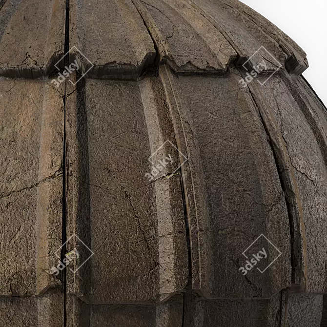 Concrete Roofing Sbsar Seamless Texture 3D model image 6