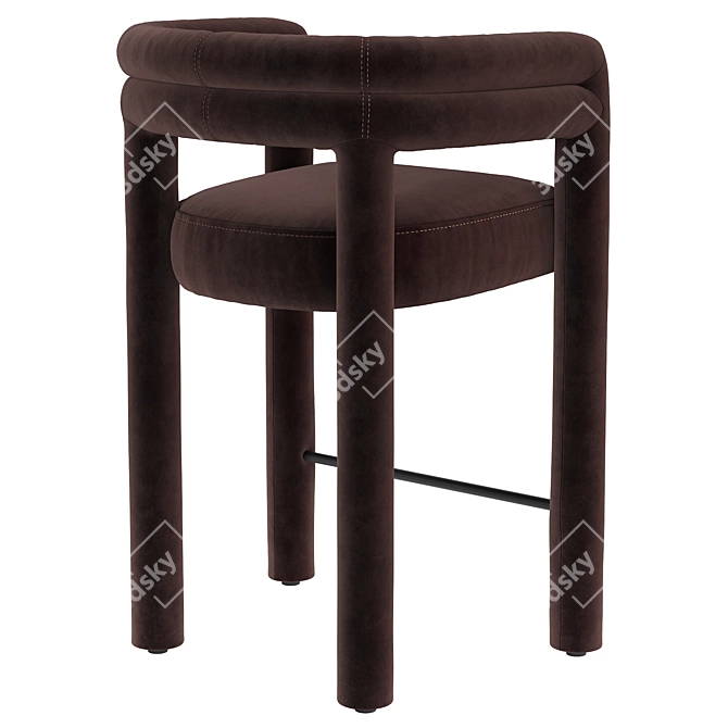 Contemporary Tacova Counter Stool 3D model image 3