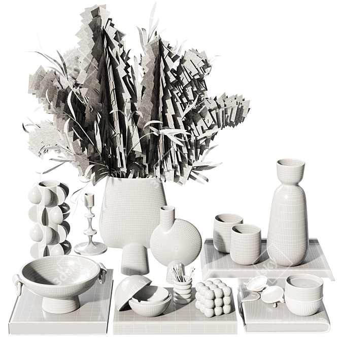 Modern Decorative Set96 - 3Ds Max & FBX 3D model image 4