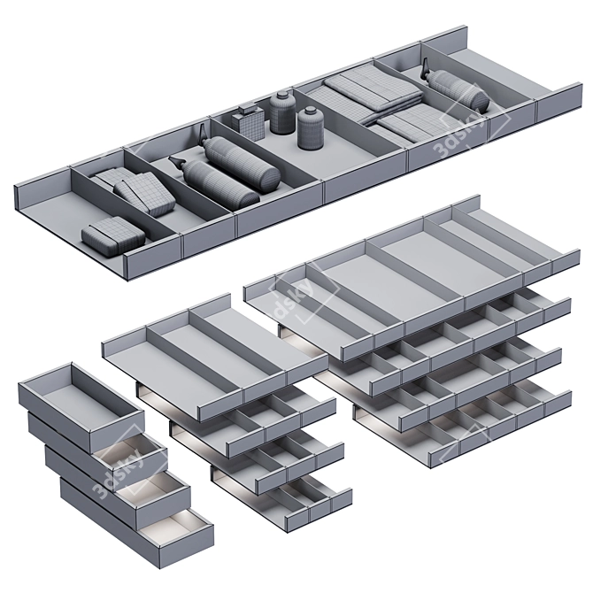 Premium Drawer Equipment STRATO 3D model image 3