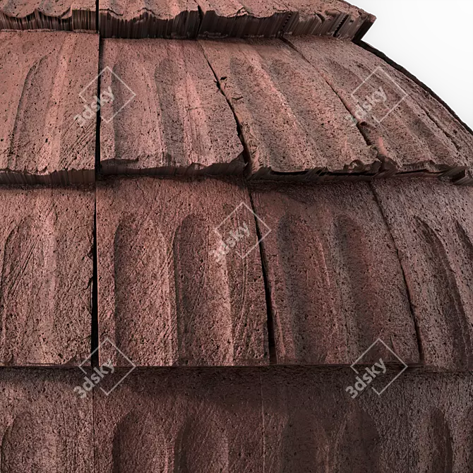 Concrete Roofing Texture Materials 3D model image 6