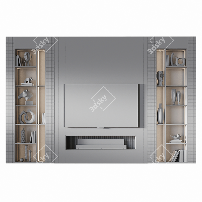 Modern TV Wall Mount 44 3D model image 6