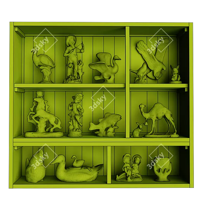 Classic Models 4k Texture Shelf 3D model image 9