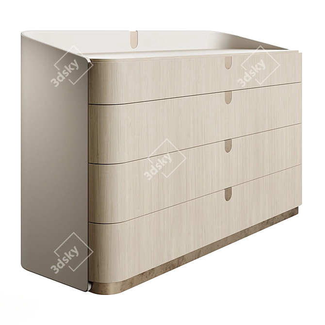 Modern Luxury Chest Drawers 3D model image 3