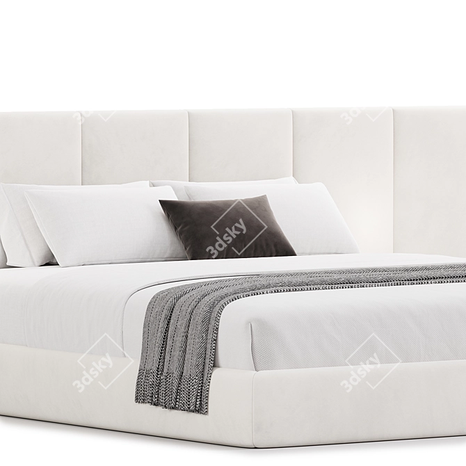 Elegance Edition Bed By Flexteam 3D model image 1