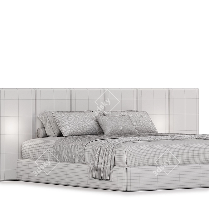 Elegance Edition Bed By Flexteam 3D model image 5