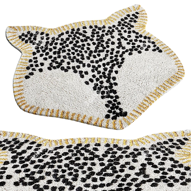 Eco-Friendly Lisica Animal Rug 3D model image 1