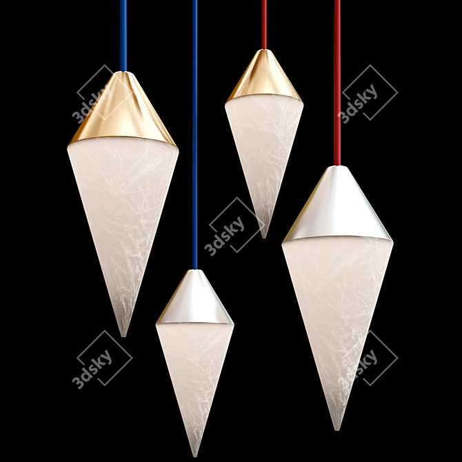 Ethereal Nebula Pendant Collection 3D model image 5