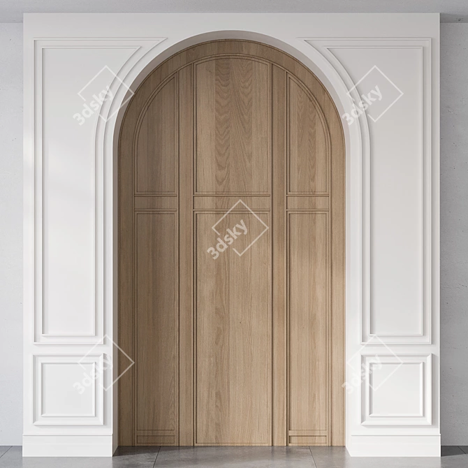 Architectural Entrance Door Collection 3D model image 1