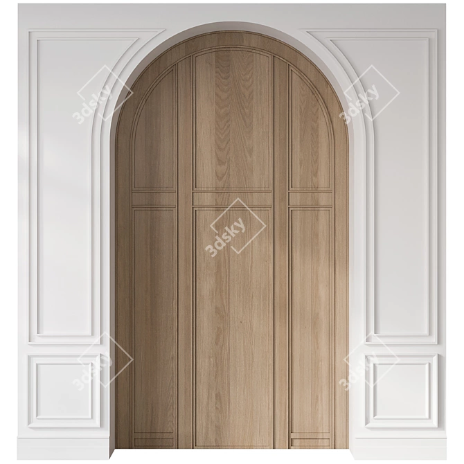 Architectural Entrance Door Collection 3D model image 2