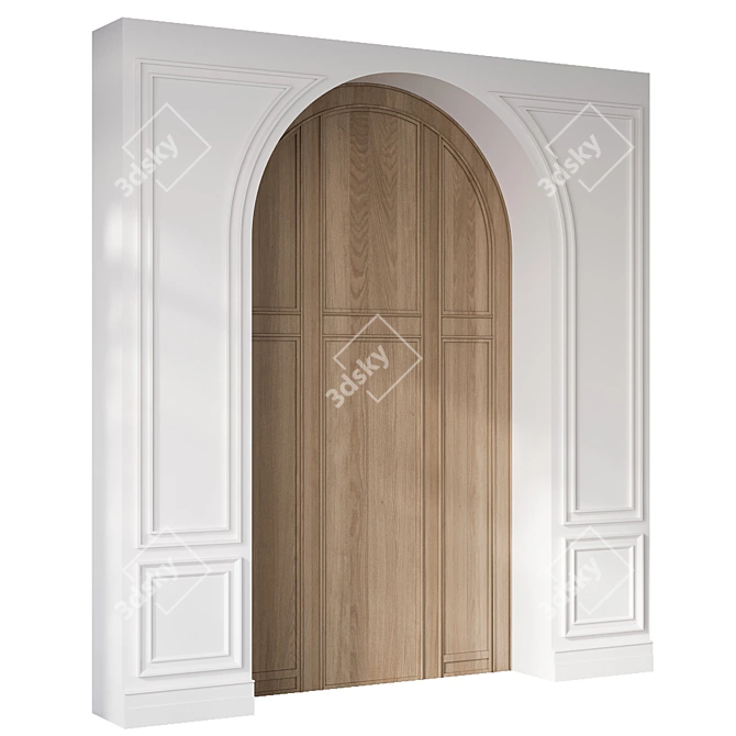 Architectural Entrance Door Collection 3D model image 3