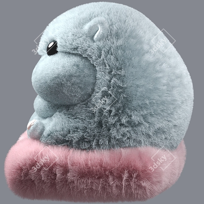 Soft Hamster Toy Version 2 3D model image 2