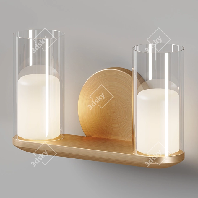 Elegant LED Vanity Lighting Solution 3D model image 4