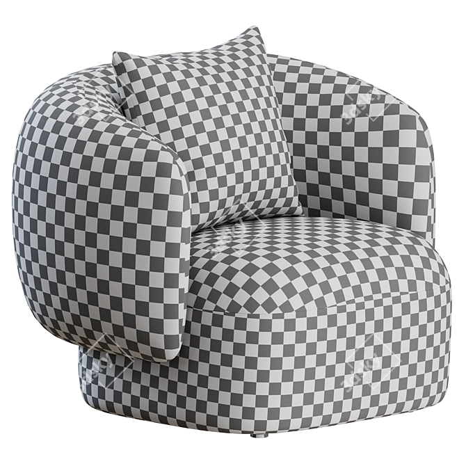 Marelli Noah Armchair: Stylish Comfort 3D model image 2