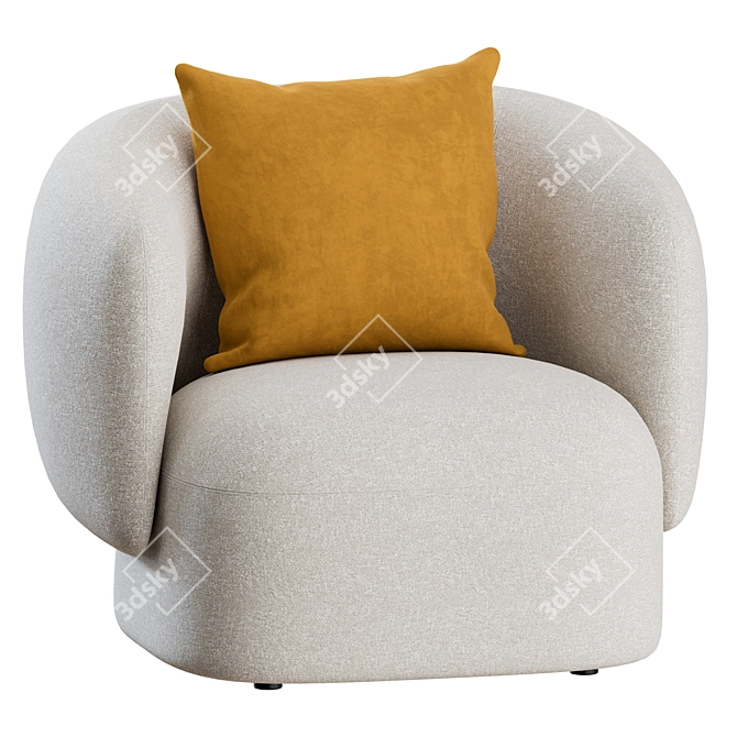 Marelli Noah Armchair: Stylish Comfort 3D model image 5