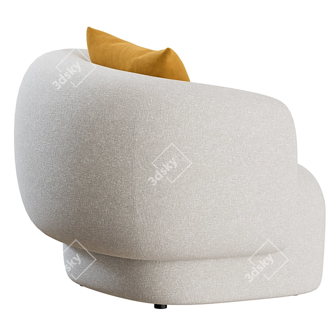 Marelli Noah Armchair: Stylish Comfort 3D model image 7