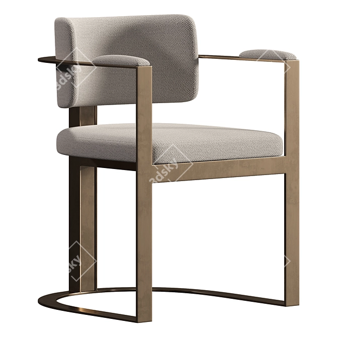 Luxury 3D Kiva Dining Chair 3D model image 1