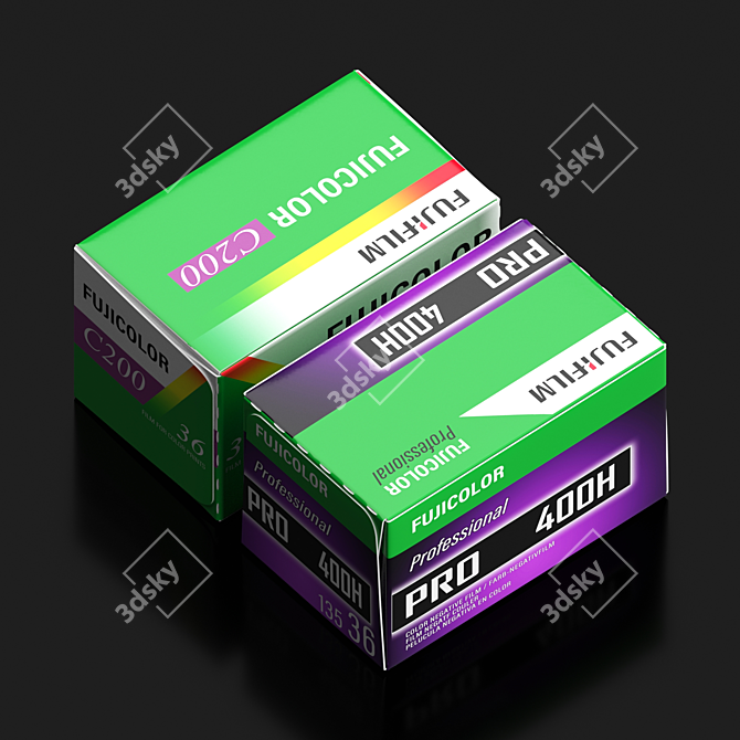 Film Photography Assorted 35mm Set 3D model image 3