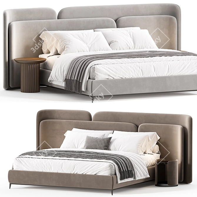 Lauren Double Bed 2015 Edition 3D model image 3