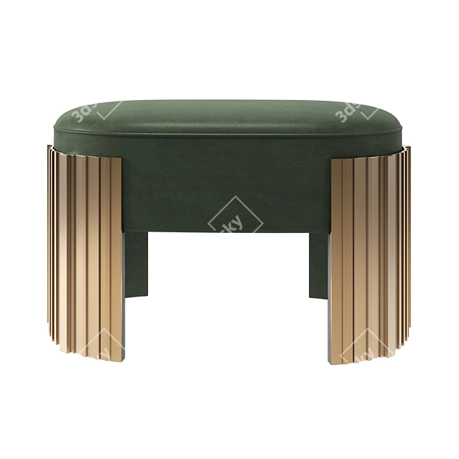 Empire Ottoman Luxe Seating 3D model image 2