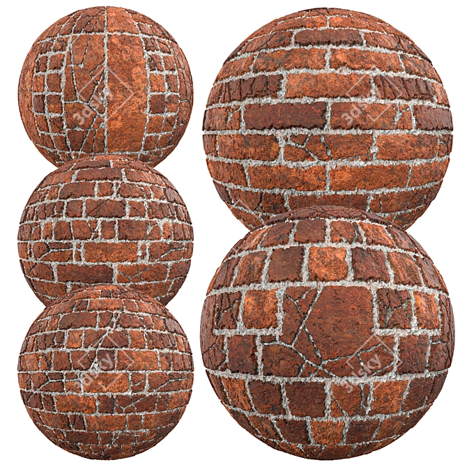 Versatile Brick Wall SBSAR Texture 3D model image 1