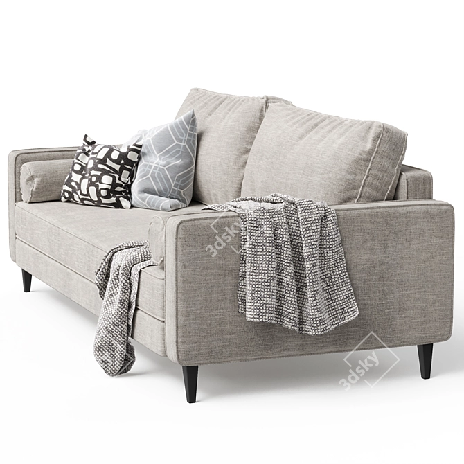 Irvin Sofa Set: Modern Elegance 3D model image 11