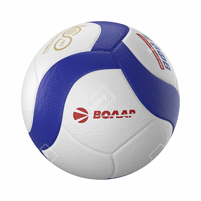 Official Volleyball Superliga Ball 3D model image 2