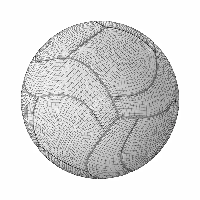 Official Volleyball Superliga Ball 3D model image 4