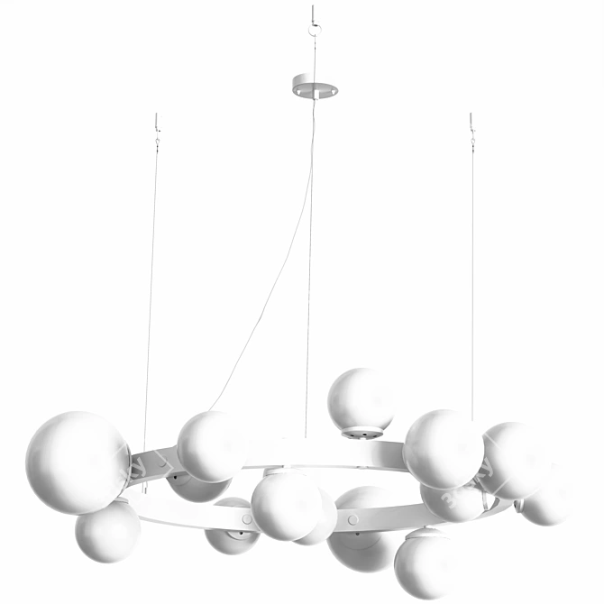 Modern Artistic Chandelier by Pikartlights 3D model image 5