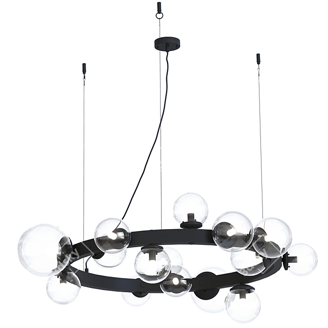 Modern Artistic Chandelier by Pikartlights 3D model image 7