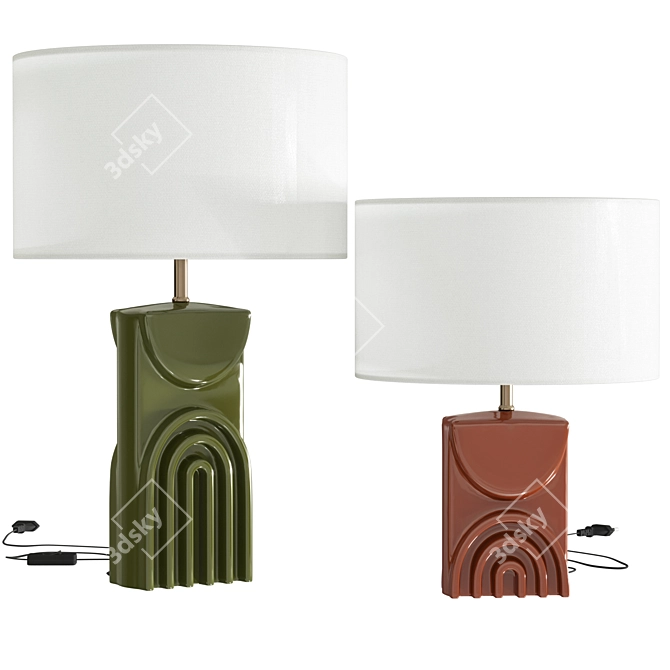 Topia Table Lamps, Laredoute 3D model image 4