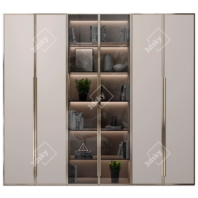 Modular Cabinet & Shelf System 3D model image 1