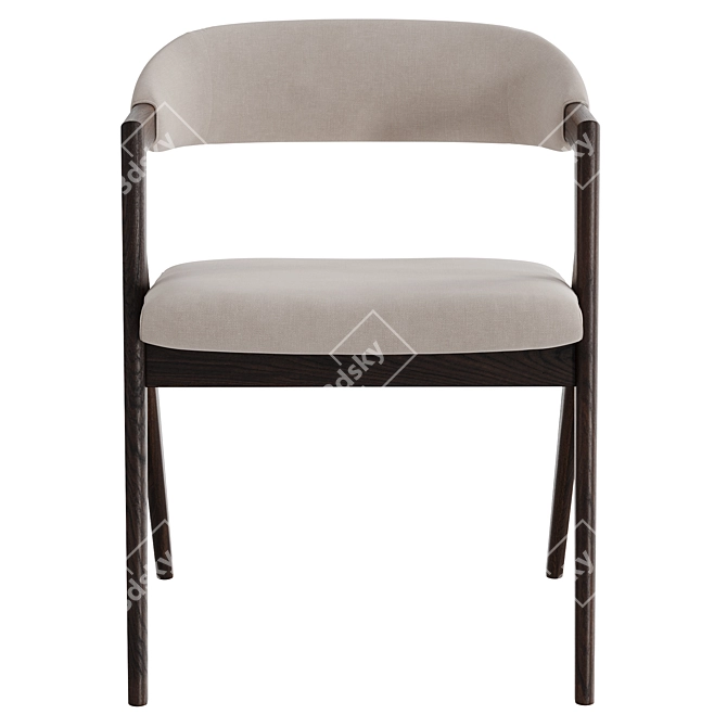 Stylish Anita Dining Chair Set 3D model image 2