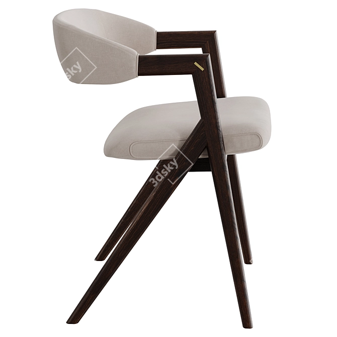 Stylish Anita Dining Chair Set 3D model image 3