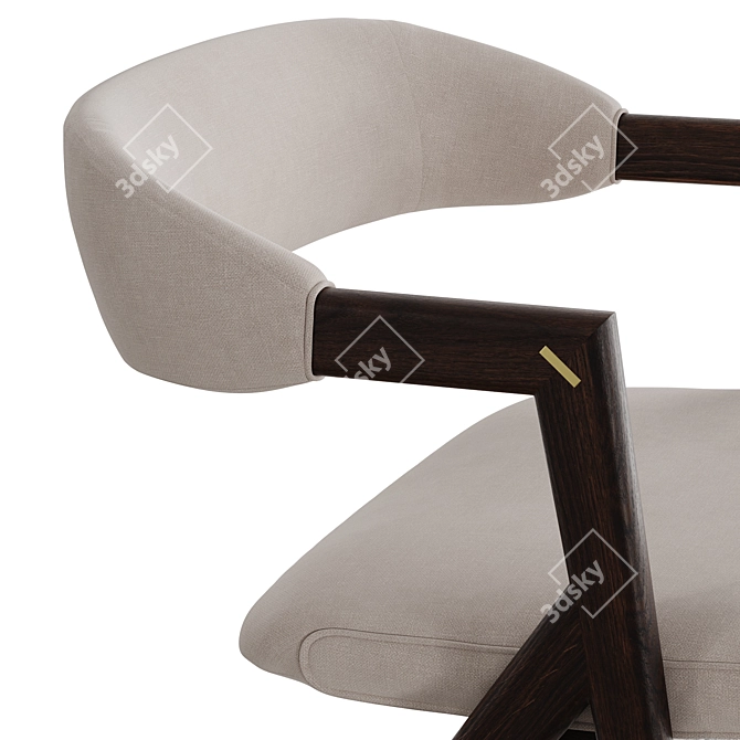 Stylish Anita Dining Chair Set 3D model image 6