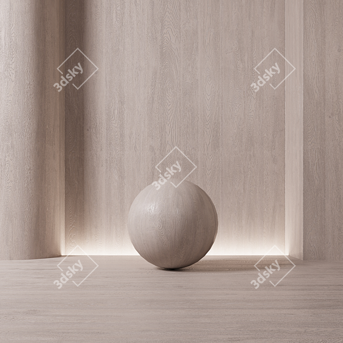 Corona Wood Oak Seamless Material 3D model image 2