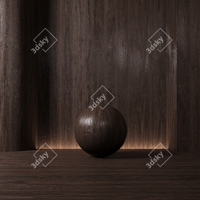 Corona Wood Oak Seamless Material 3D model image 4