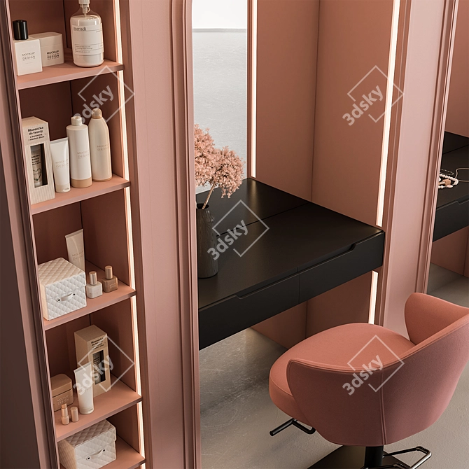 Premium Beauty Salon Barber Service 3D model image 2