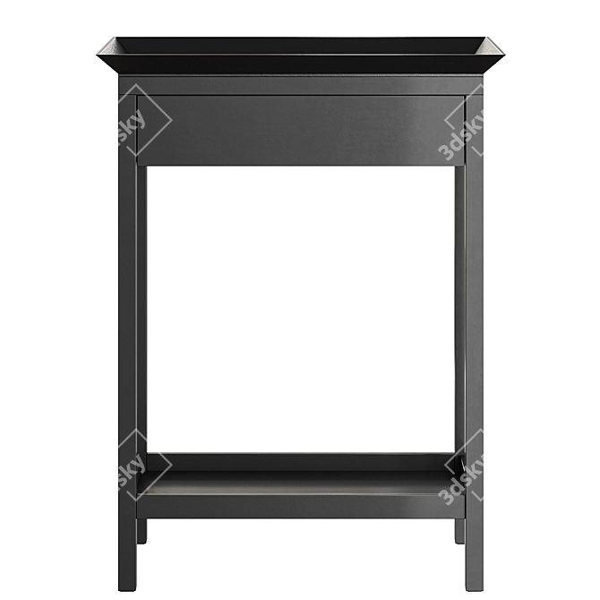 Newport Console with Drawer Shelf 3D model image 2