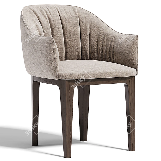 V-Ray Optimized 3D Chair 3D model image 1