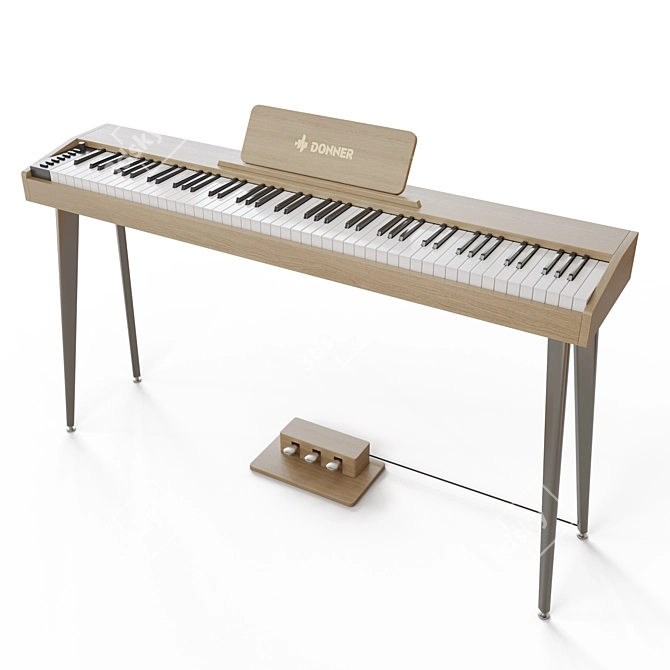 Donner DDP-60 Digital Piano 3D model image 2