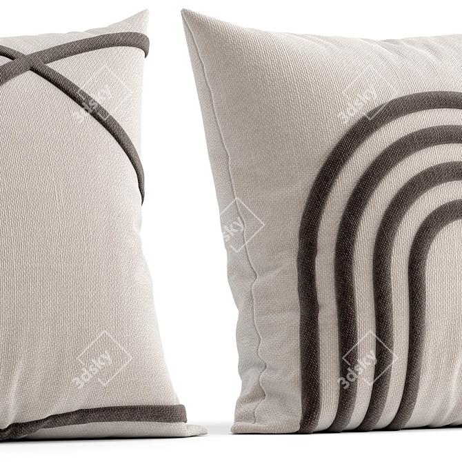 Luxury Decorative Cushion 22 3D model image 3