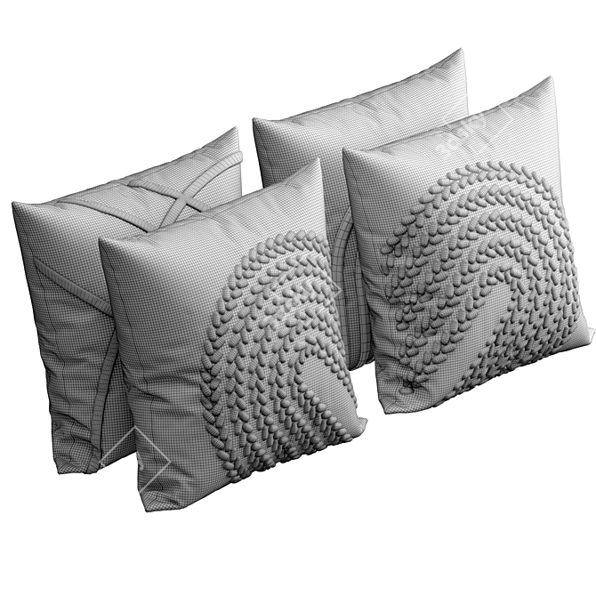 Luxury Decorative Cushion 22 3D model image 6