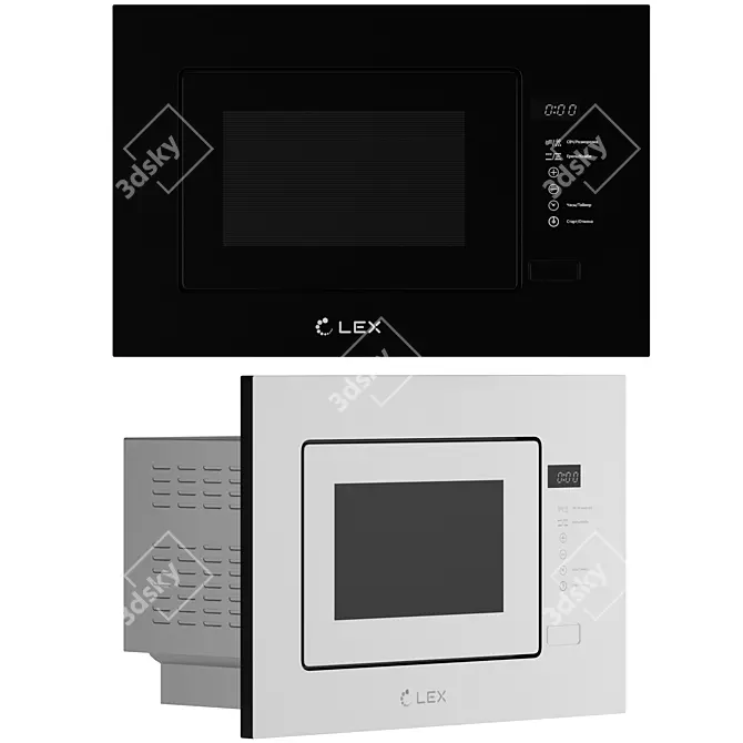 LEX BIMO 20.01 Microwave Oven 3D model image 1