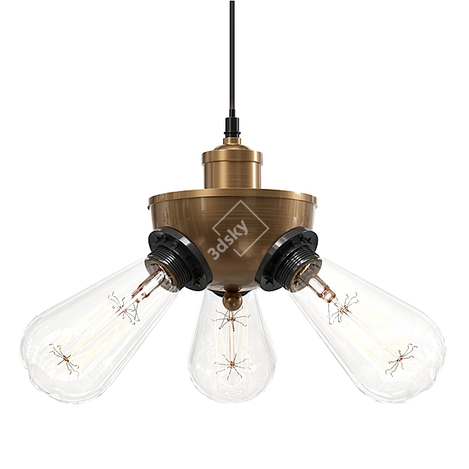 Elegant Lambert Pendant Light 3D model image 1